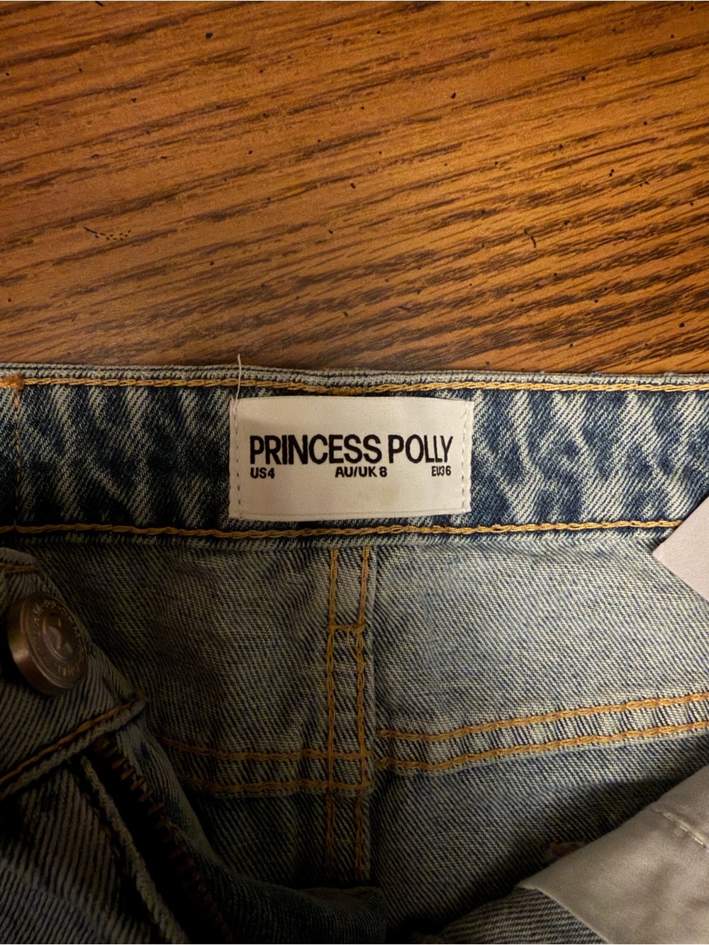 Princess Polly Light Blue Denim Mini Skirt - Picture 3 of 3